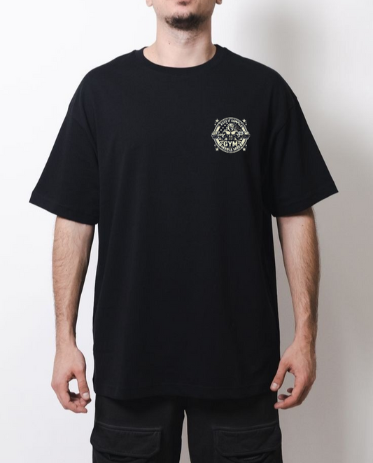 Gym Mode On – Premium Black Cotton Training Tee”